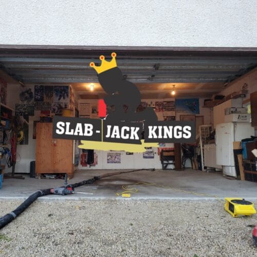 water in garage slab jack kings