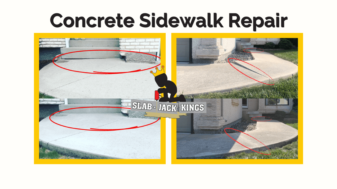 concrete sidewalk repair winnipeg manitoba slab-jack kings