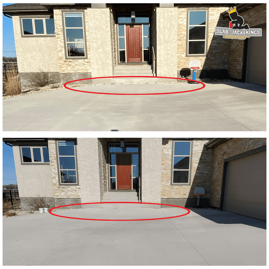 driveway lifting with front entrance