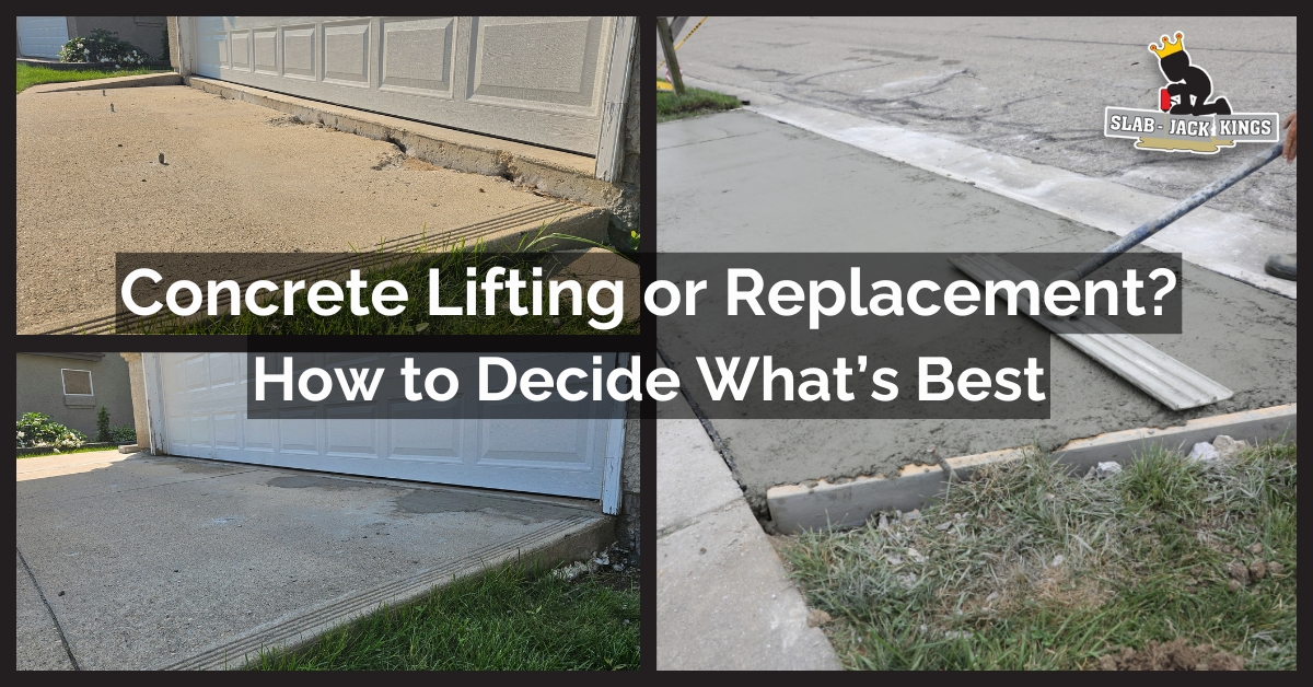 Concrete Lifting vs Replacement – How to Decide What’s Best